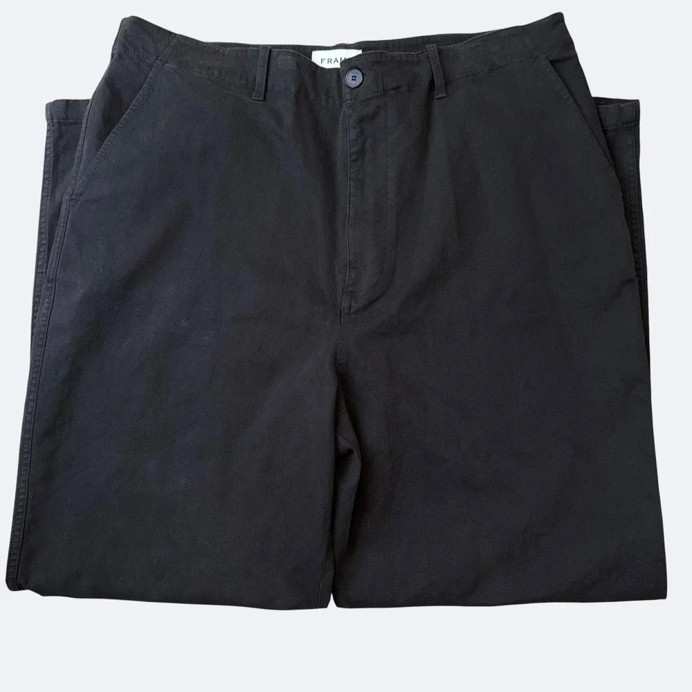 FRAME Pants Men 36x30 Brown Relaxed Fit Chino Italian Fabric Stretch Casual Work